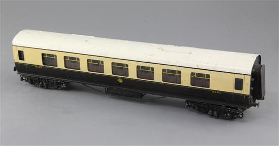 An Exley GWR corridor coach, no. 2171, in chocolate and cream